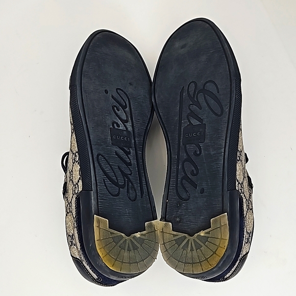 Authentic GUCCI Monogram Supreme Sneakers Men's size 10.5 Sneakers - Picture 11 of 16